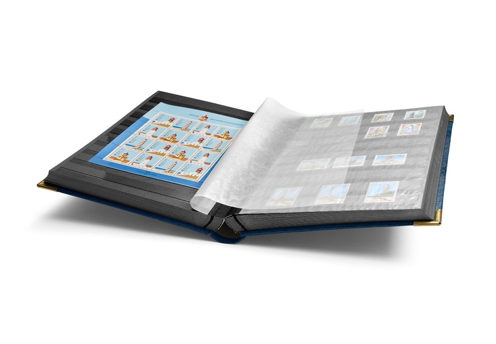 1 Comfort Deluxe Stockbook 9 x 12 64 Black A4 Size Pages RED Album By Lighthouse