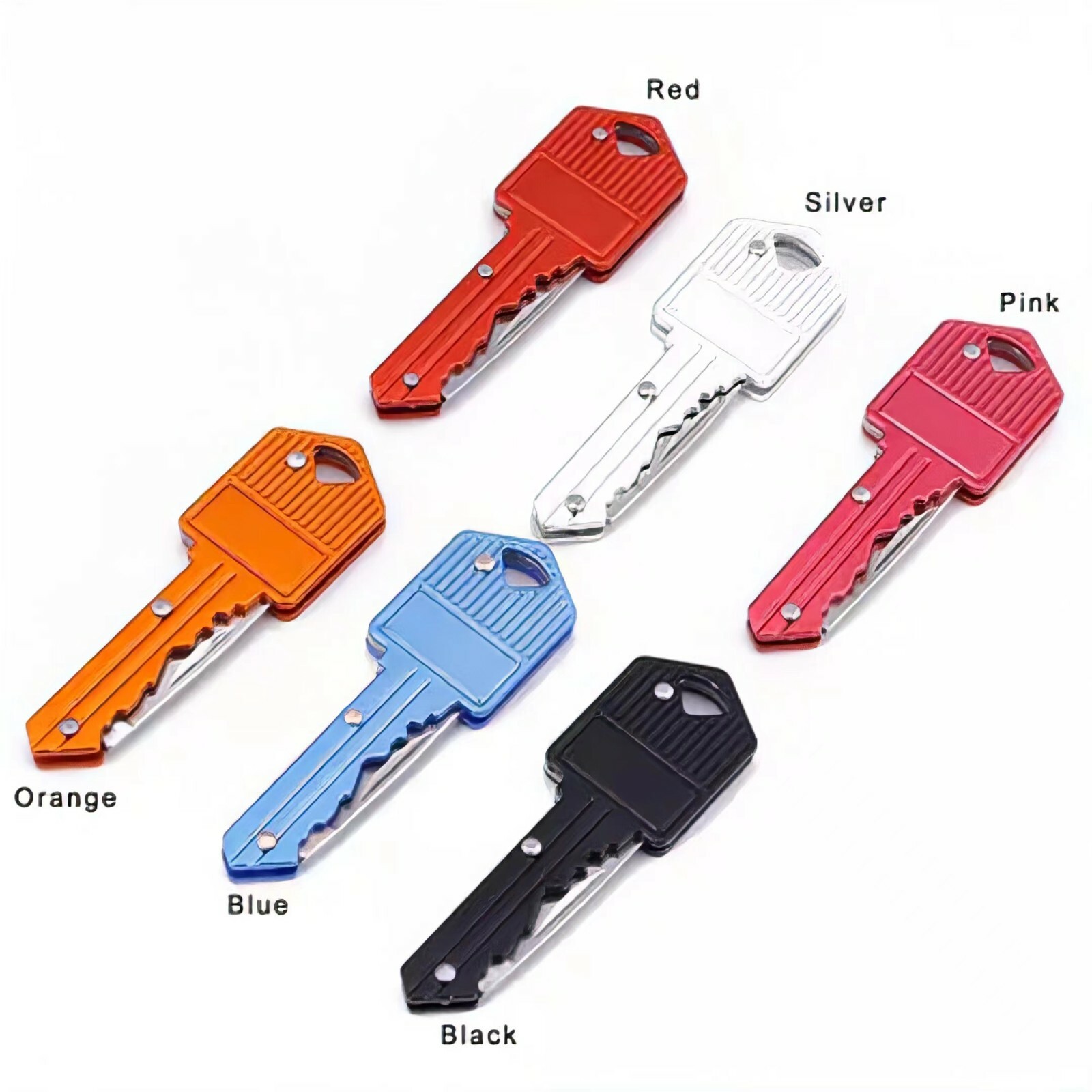 Portable Outdoor Survival Pocket Folding Key Shape Mini Key Chain Knife Camping