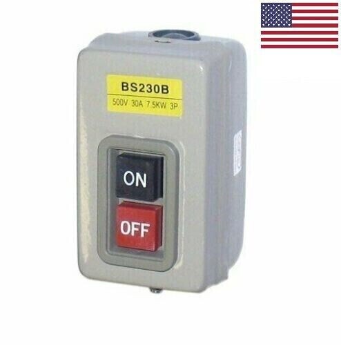 BENCH TOOL DRILL PRESS SWITCH PUSH BUTTON ISOLATOR METAL STARTER MOTOR BS230B