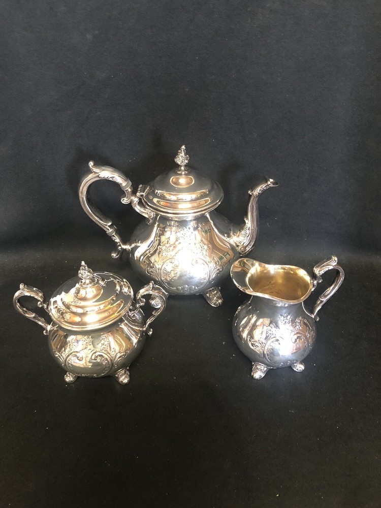 3pc Gorham Silver Plate Tea Set