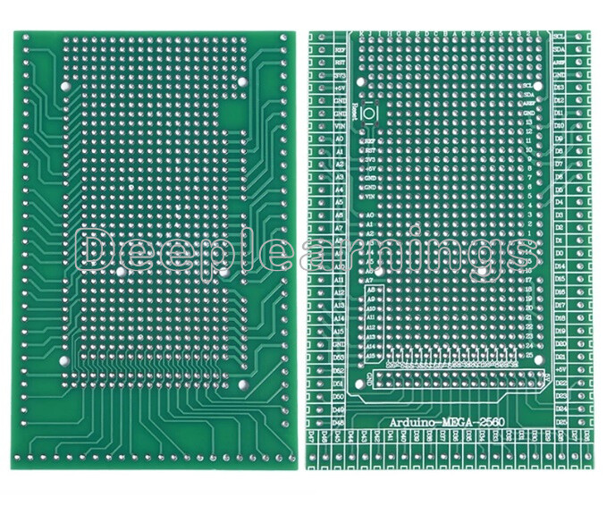 MEGA2560 Double PCB Prototype Screw Terminal Block Shield Board For Arduino