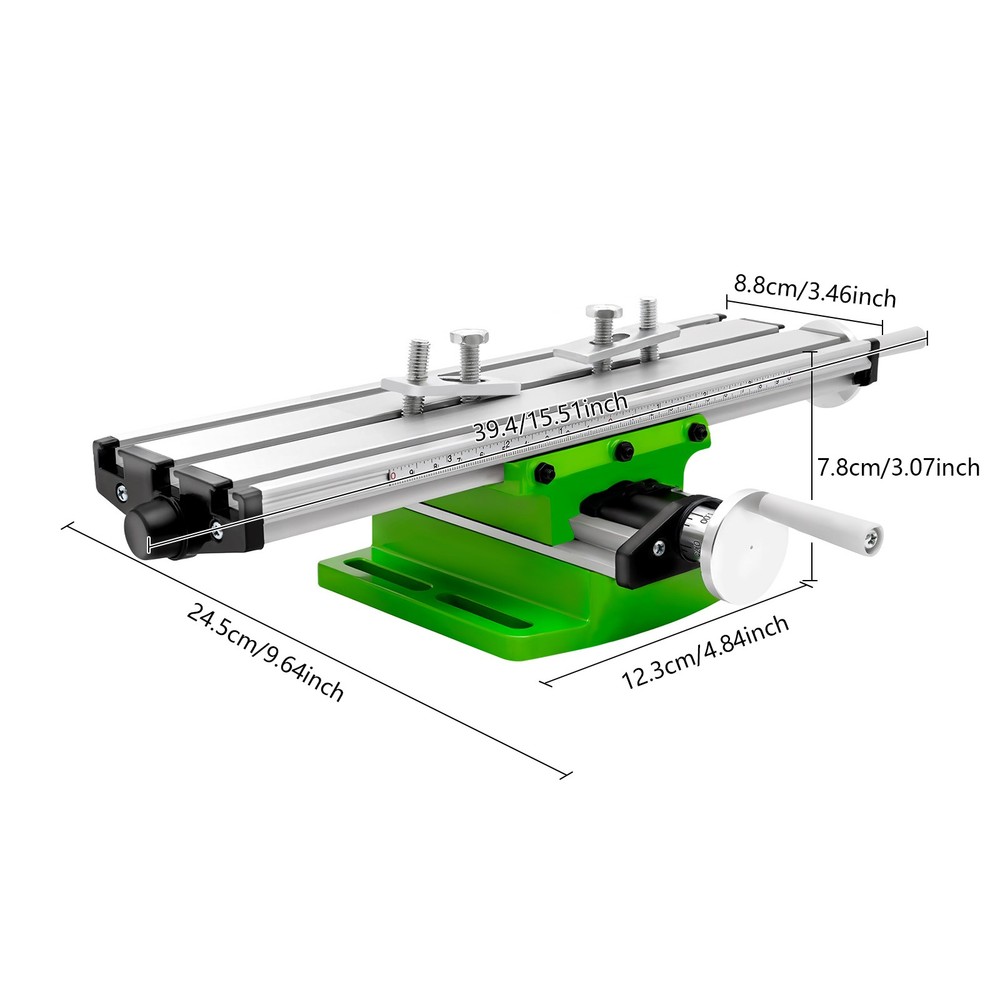 Multifunctional Milling Machine Work Table 2 Axis Cross Slide Bench Drill Vise