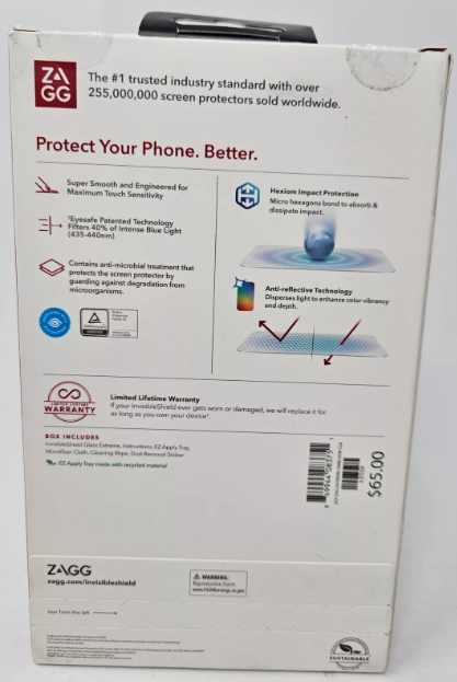 ZAGG Glass Extreme Screen Protector for Apple iPhone 14 Pro Max (6.7")