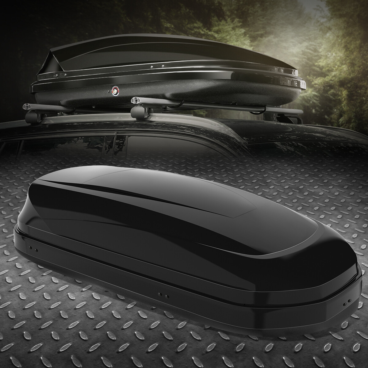 Waterproof Glossy Car Top Cargo Carrier Roof Storage Box