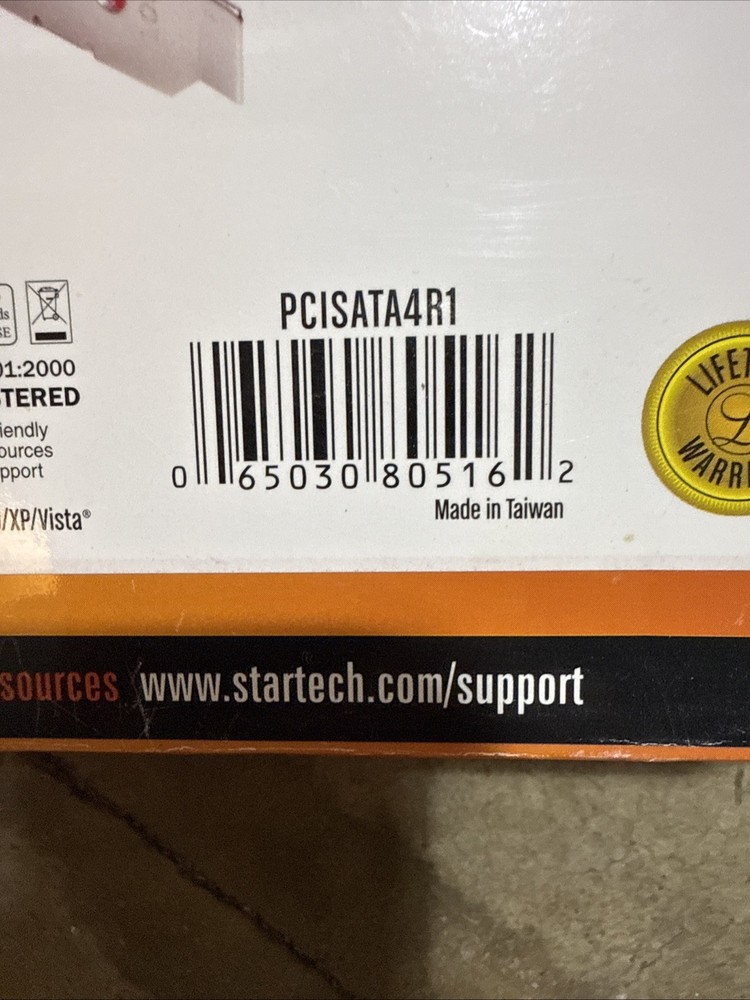 StarTech 4 Port PCI SATA RAID Controller Adapter Card, PCISATA4R1