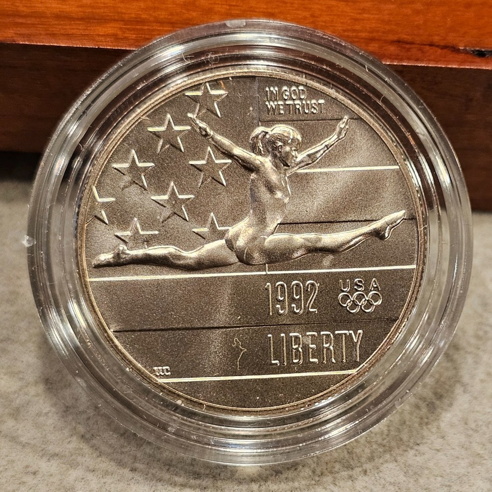 1992 GOLD/SILVER Olympic Proof Set Proof/Unc Box COA
