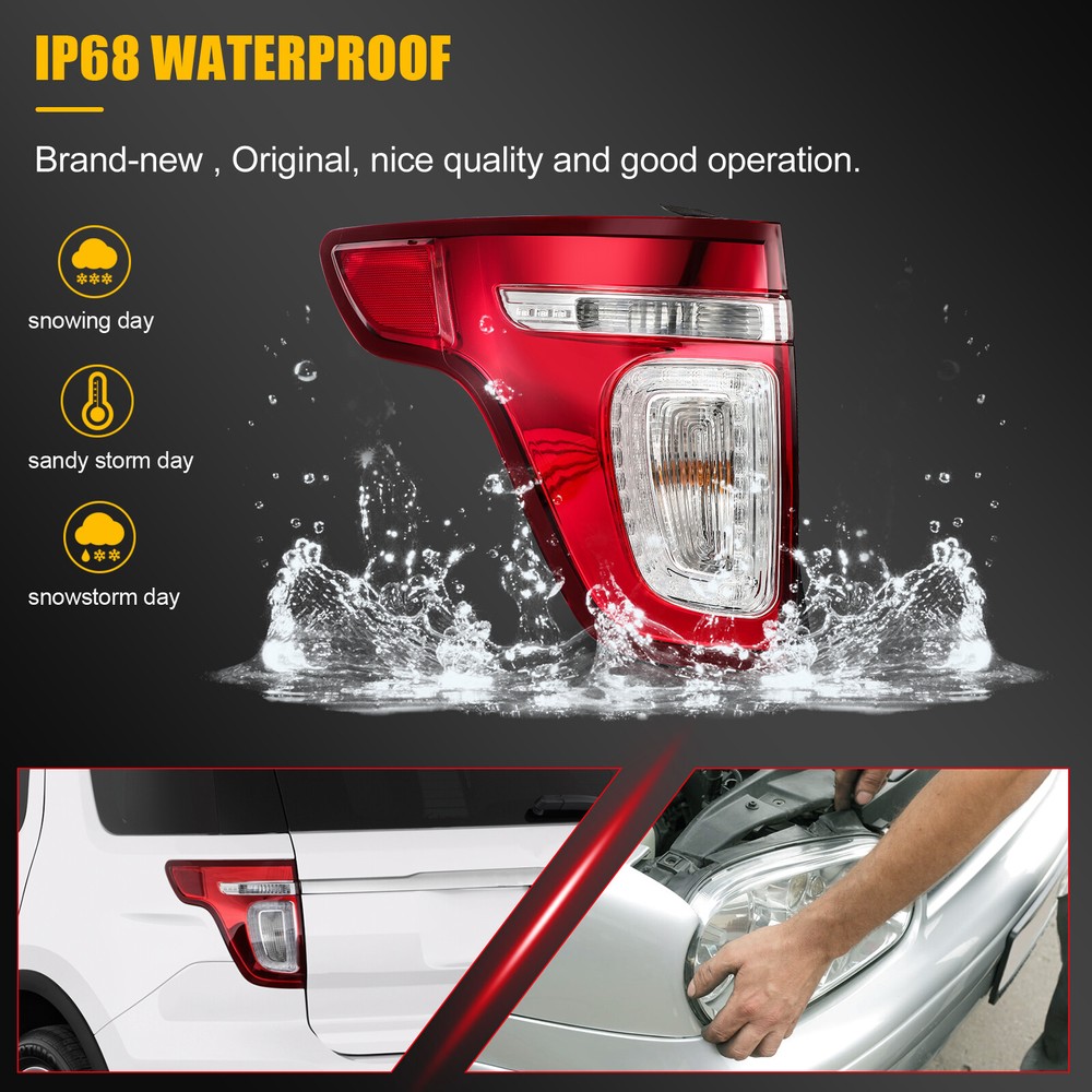 Tail Light Assembly For 2011-2015 Ford Explorer [LED Type] Left Driver Side