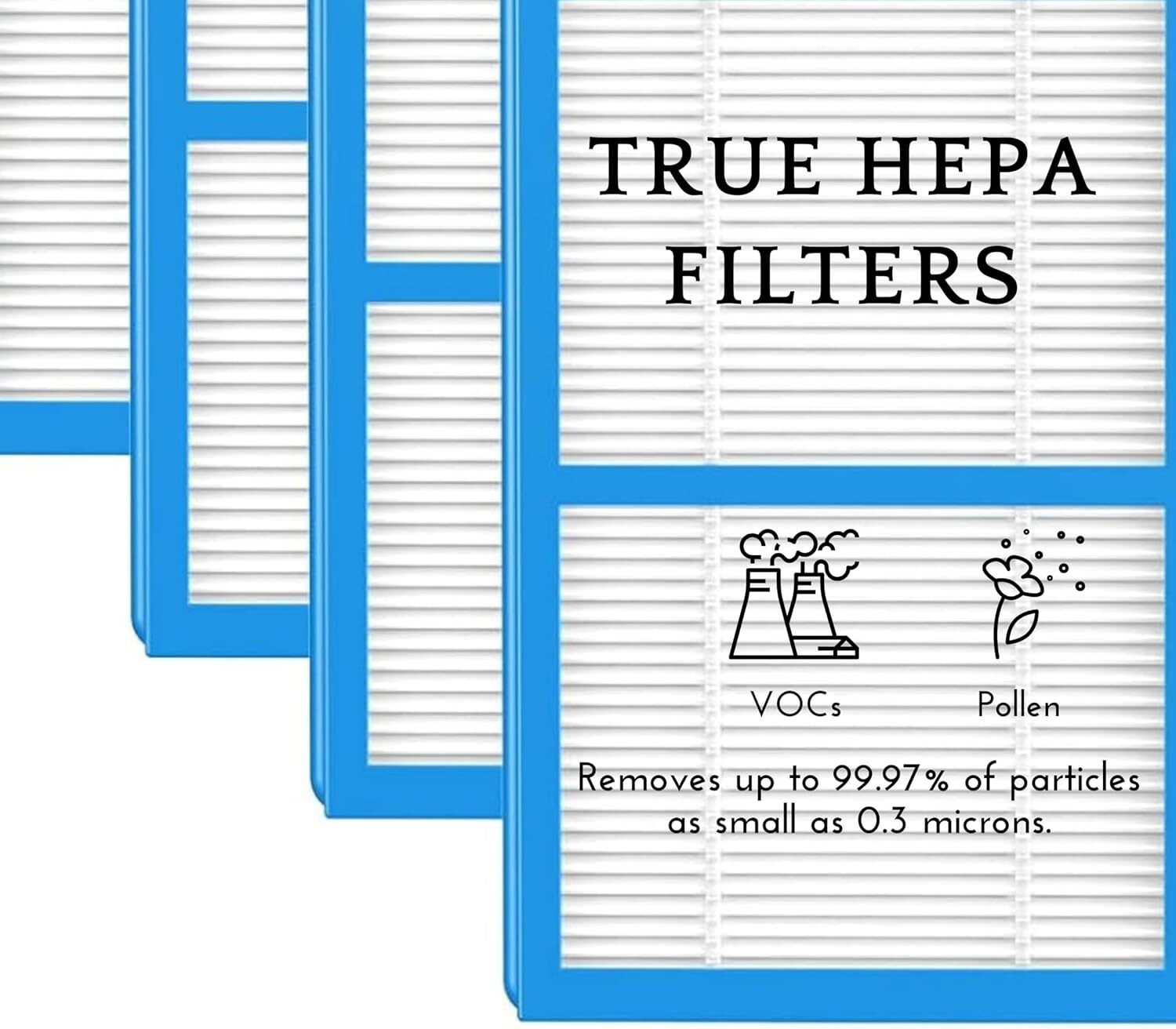 2 Pack HEPA Filters Carbon Booster Sheet HAPF30AT for Holmes AER1 Air Purifiers
