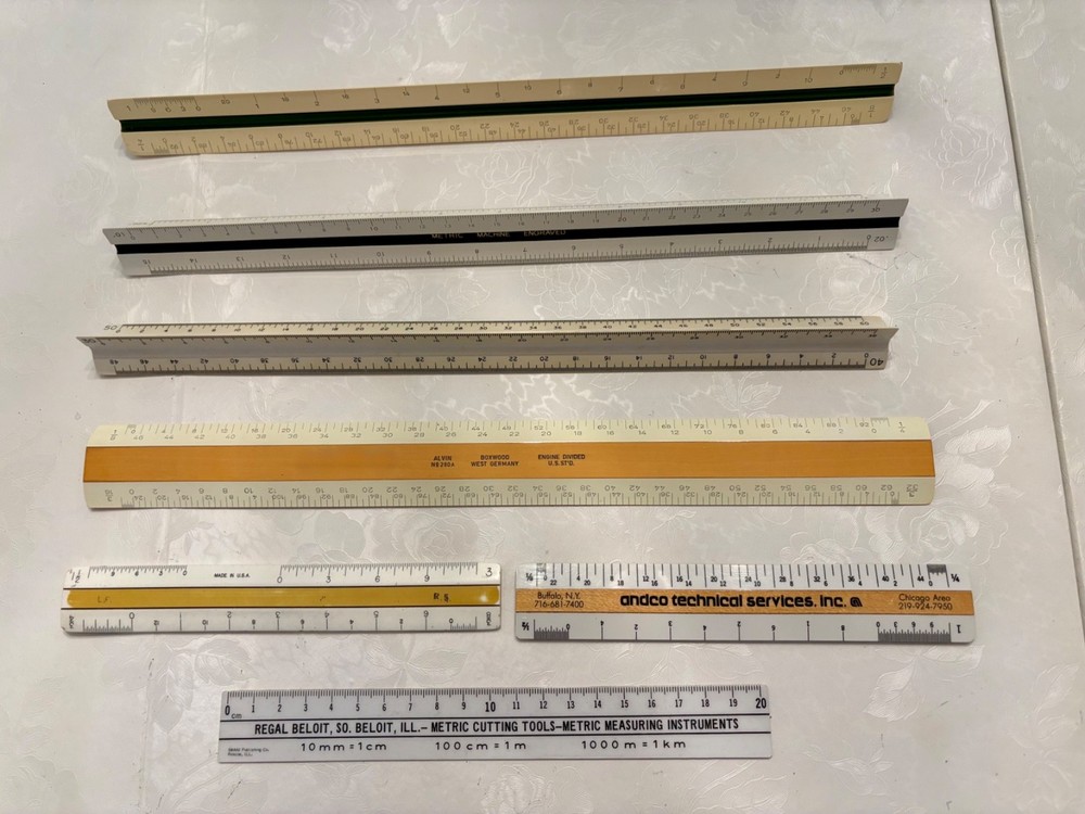 Vintage Drafting Scales