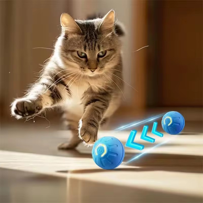 Intelligent Electronic Pet Toy Ball USB Interactive Automatic Moving