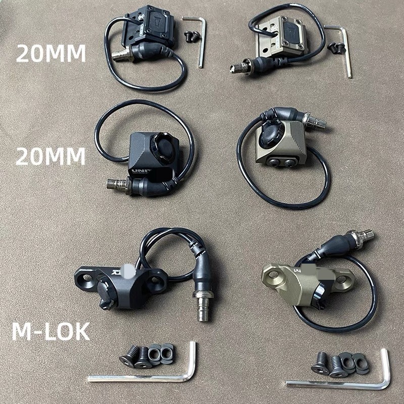 Tactical UN Mod Button Remote Switch Unity M-LOK Rail for  M300 M600 LED Light