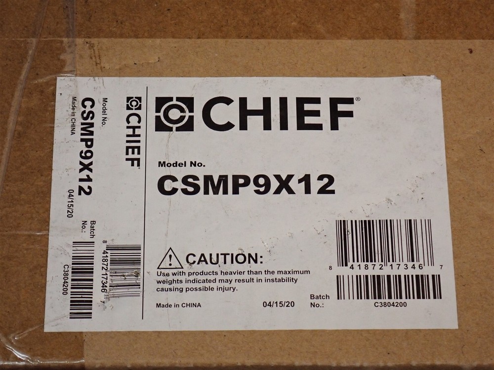 NEW Chief CSMP9X12 Component Storage Panel (Q63)