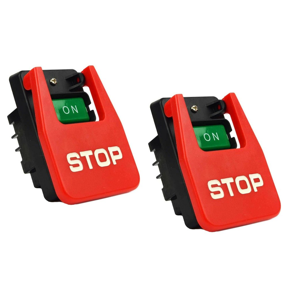 Superior SW56 Table Saw Push Button Switch for Table Saws 12A - 220V (2-Pack)