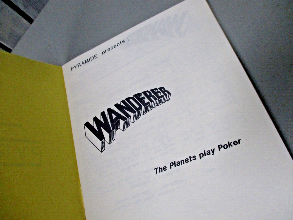 Sinclair QL, Wander 3D Game, Instructions/Manual/Docs, Pyramide 1986 Langlois