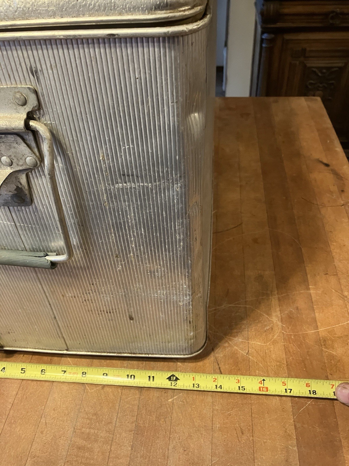 J.C. Higgins Aluminum Cooler Camping Ice Chest Vintage 1950's MCM Sears Roebuck