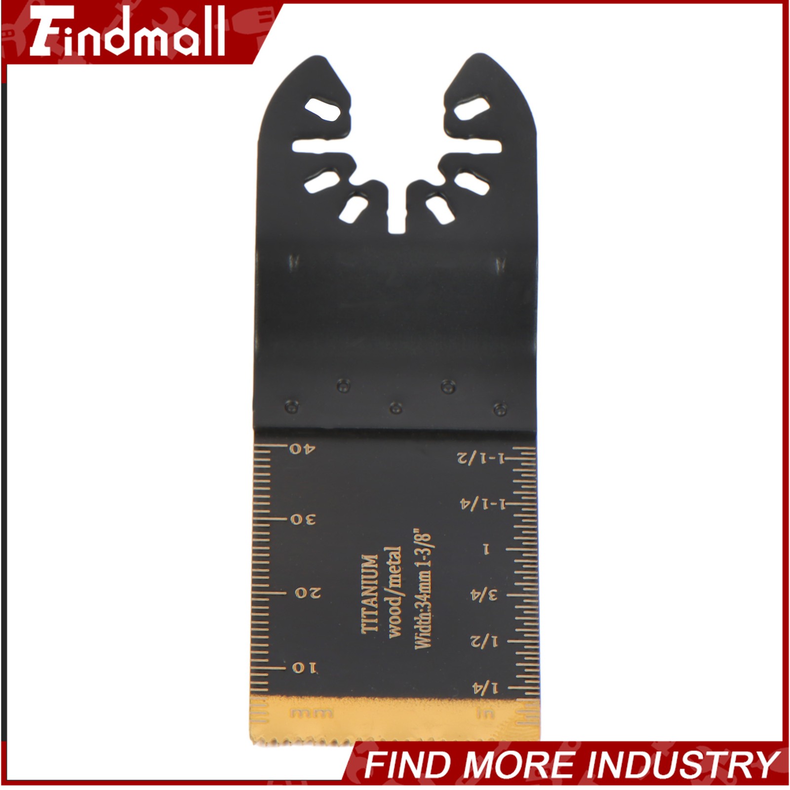 Findmall 110 PCS 6 Types Oscillating Saw Blades Multi Tool Blades for Soft Metal