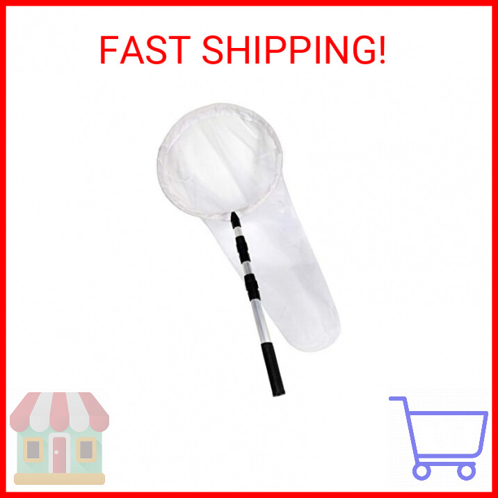 RESTCLOUD Large Insect and Butterfly Net Bug Catching Net Bird Net with 14" Ring