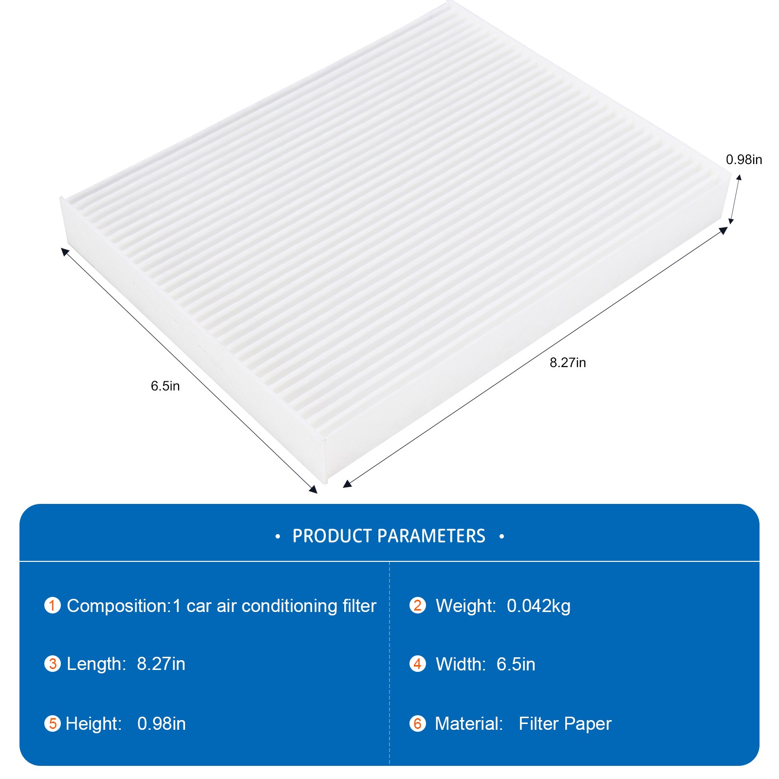 CA11206 AF5206 Engine+Cabin air filter For Kia Soul 2014 - 2019 1.6L 2.0L