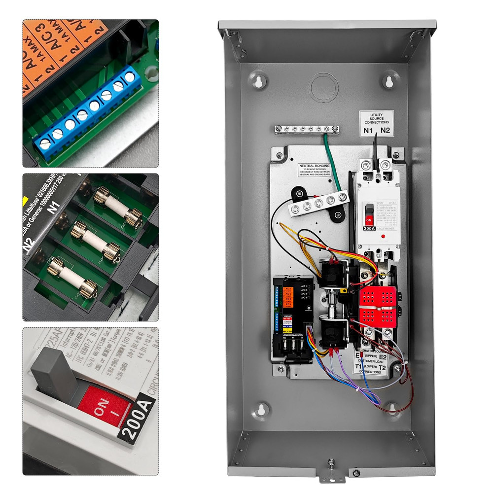 200 Amp Automatic Transfer Switch w/Power Management Replacement for Generac ...