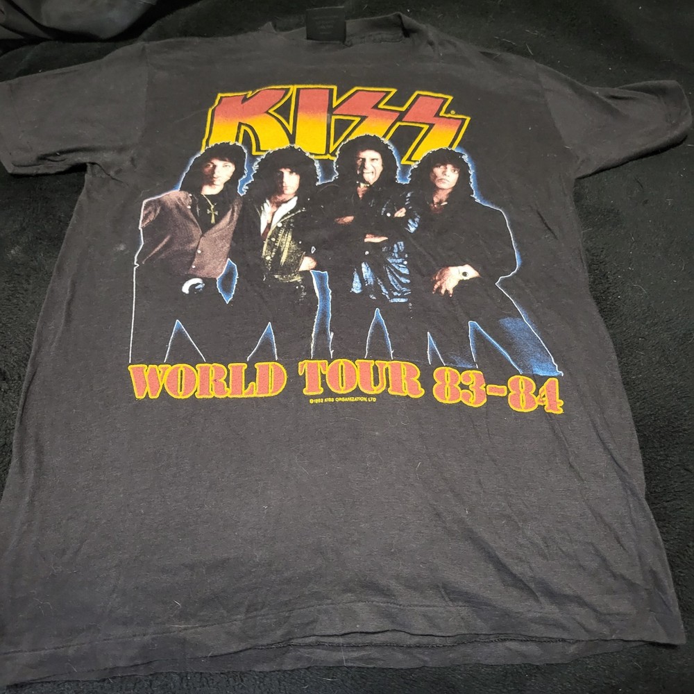 KISS 1983 Lick It Up Tour T-shirt Medium Ex Condition