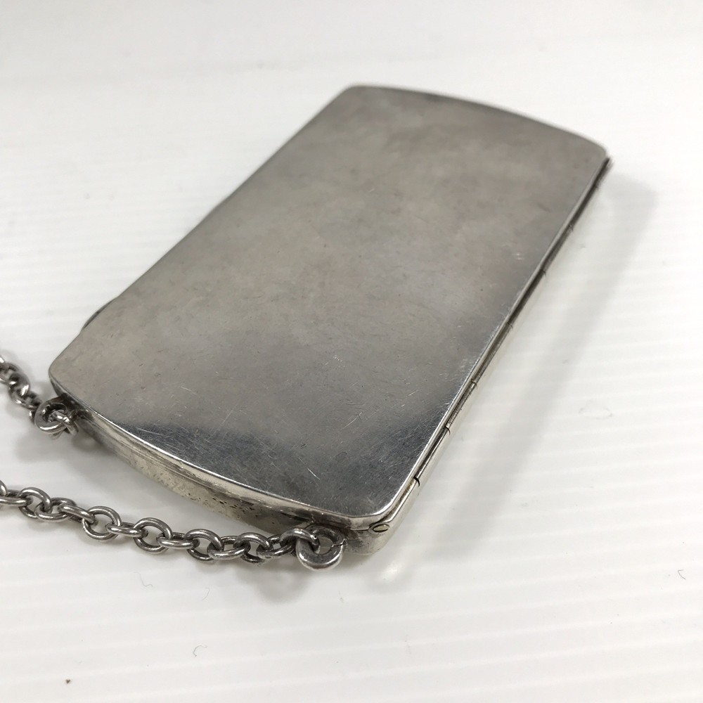 Antique Solid Silver Compact Combination Cigarette Case Henry Matthew's 1918 A/F