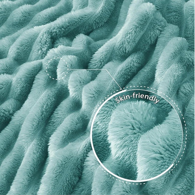 Soft Microfiber Throw Blanket Plush Fleece Lightweight Durable Elegant Design US