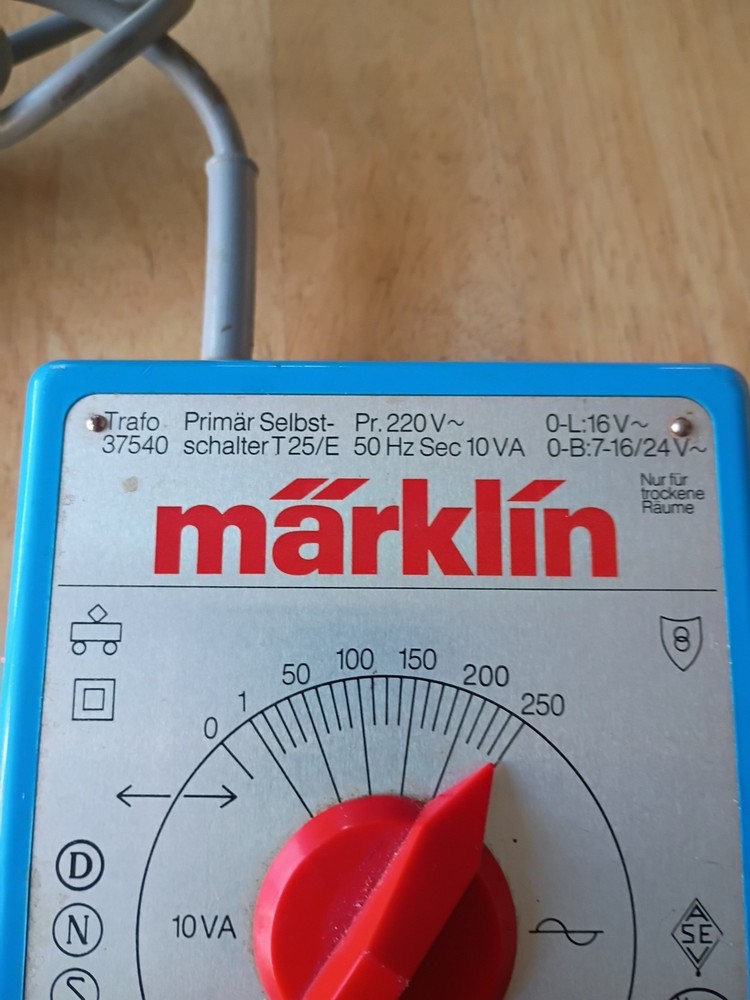 Vintage Märklin 37540 Transformer Primary Self-Switch T25/E Controller Unit