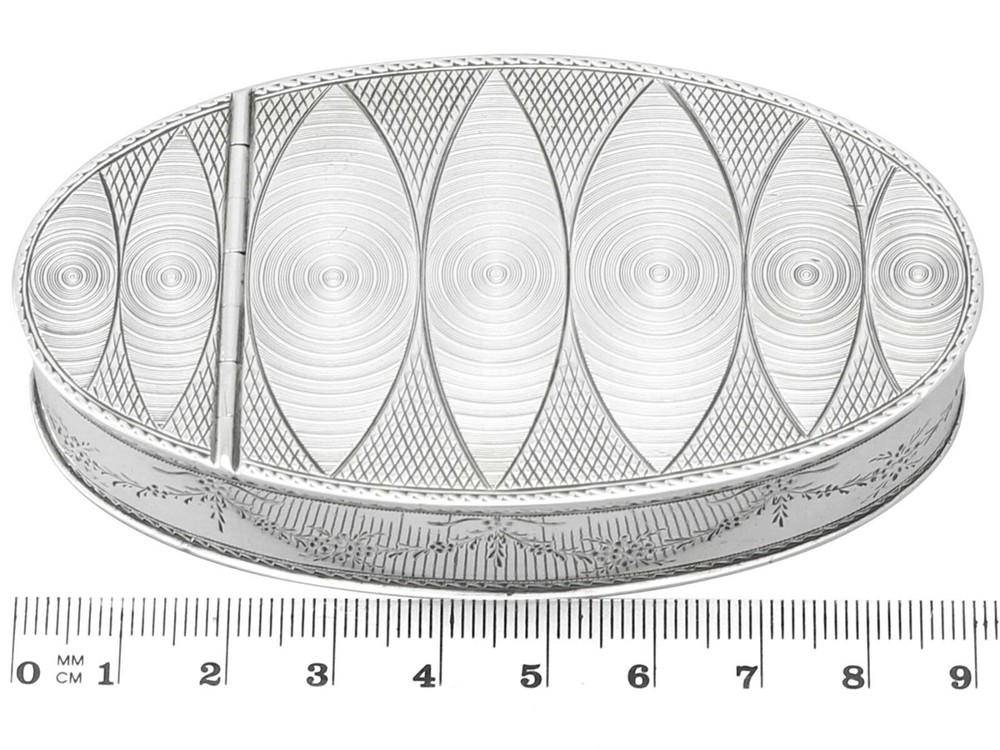 Antique Austrian Silver Table Snuff Box, 1807