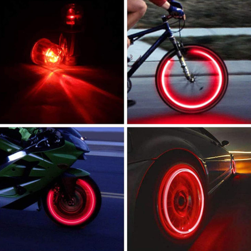 4PCS Car Auto Wheel Tire Tyre Air Valve Stem LED Light Caps Cover Accessories US