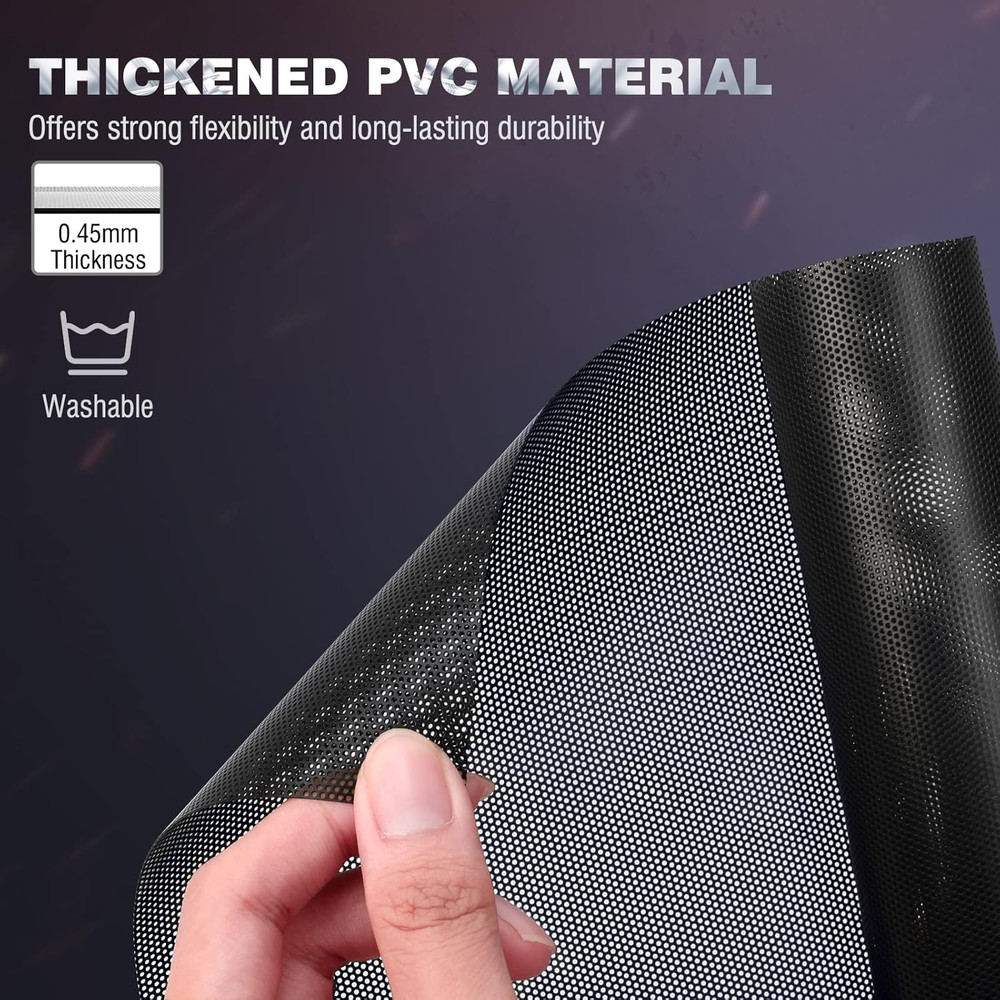 DIY PC Case Dust Mesh Filter 2 Pack Magnetic Dustproof Cover for Computer