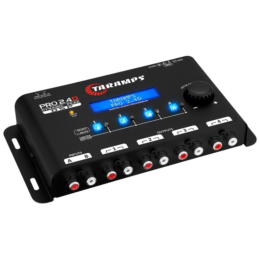 Taramps Pro 2.4D Dynamic Peak DSP Crossover Full Digital Signal Processor