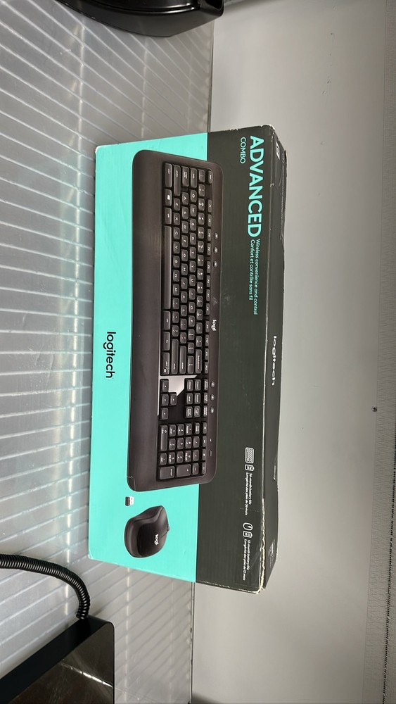 Logitech Wireless Keyboard Mouse Black USB