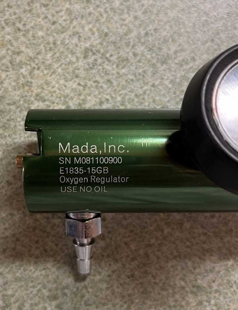 Mada Inc. R1835-15GB oxygen regulator