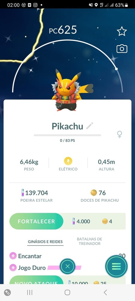 Pikachu Shiny Rock pokemon GO