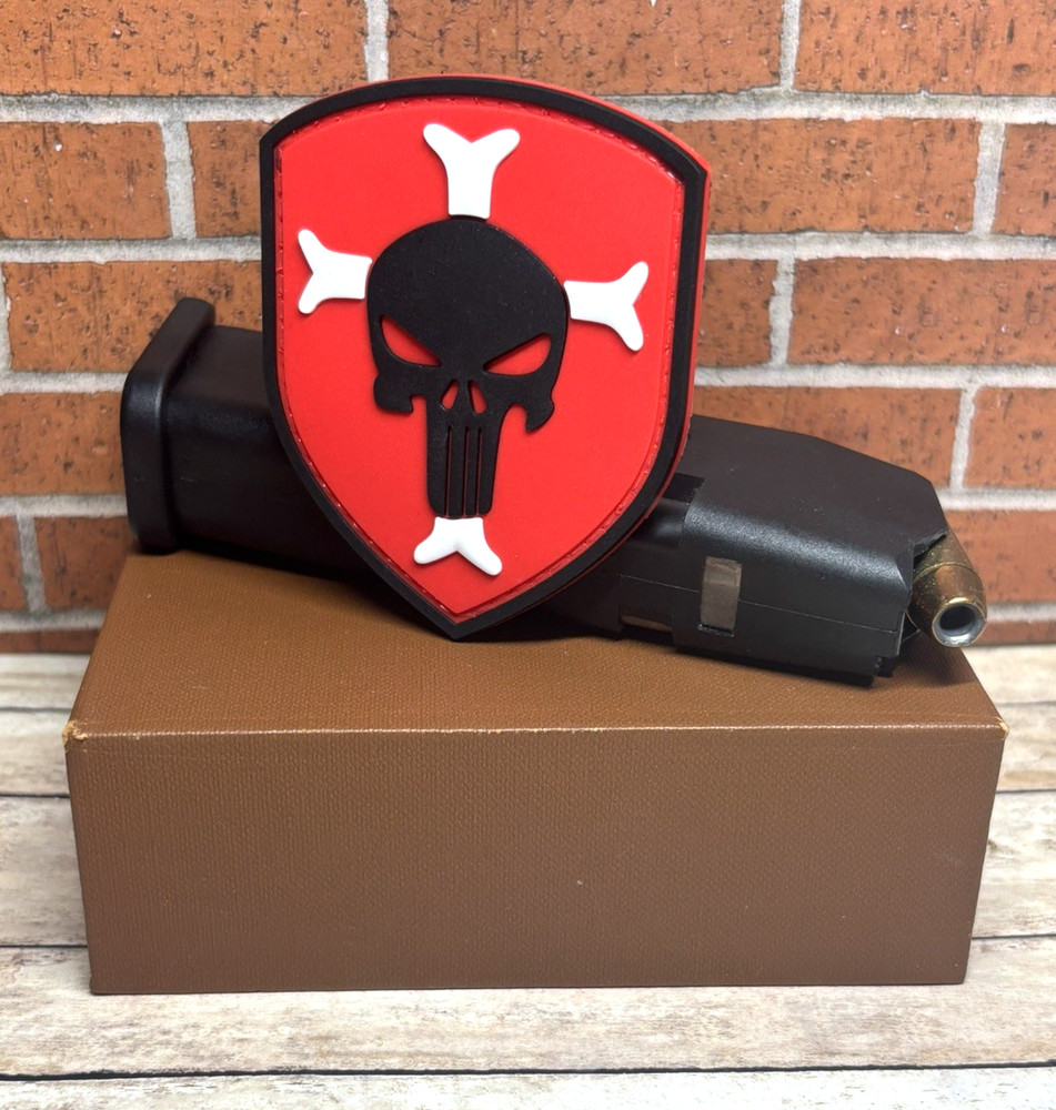 Punisher PVC Patch - Skull Tactical Morale Gun Punisher Patch - Shield Patch