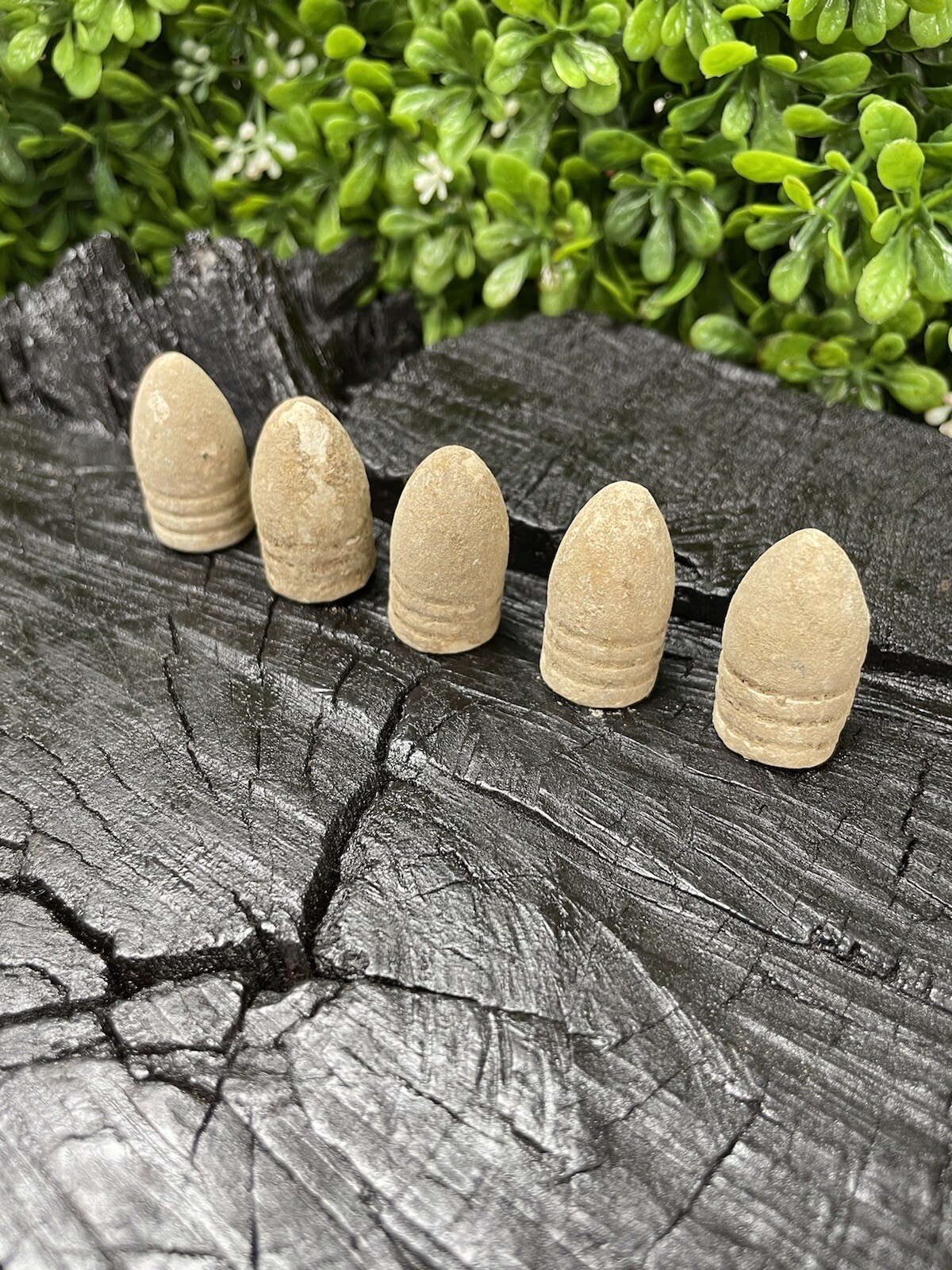 Old Rare Vintage Antique Civil War Relic Miniball Appomattox Virginia with Soil