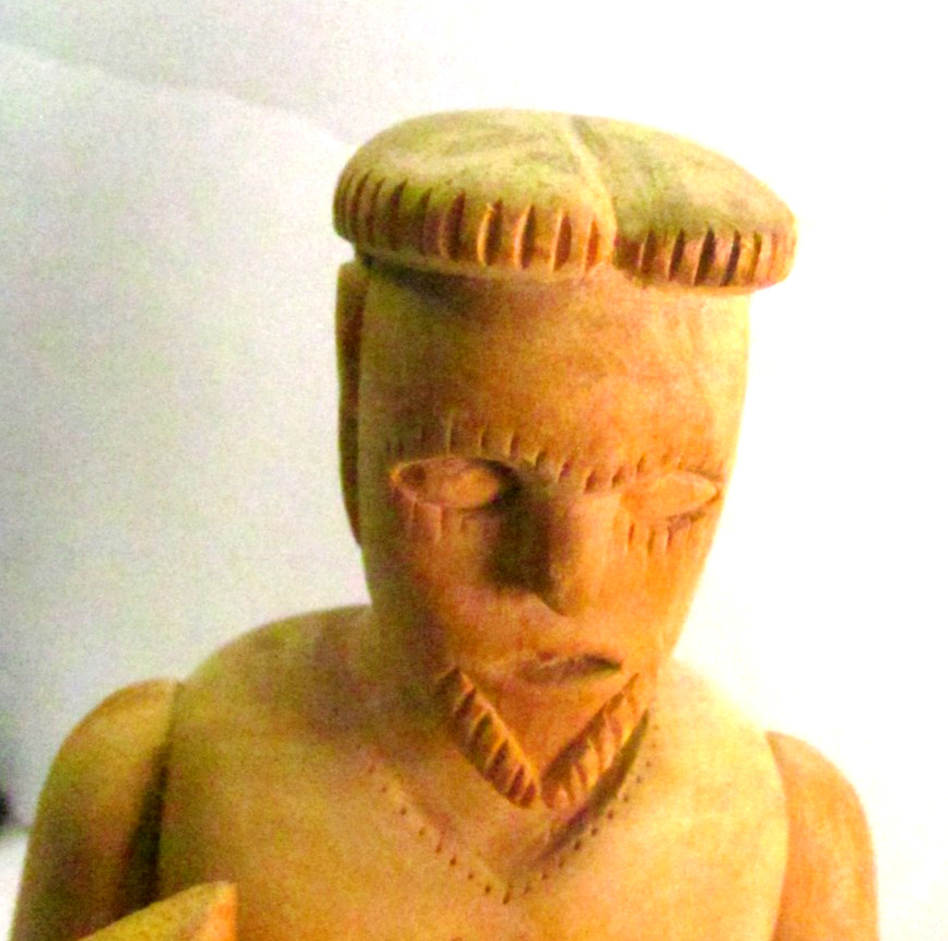 Joe Mondragon Wood Carving St. Peter Cordova, NM 10"