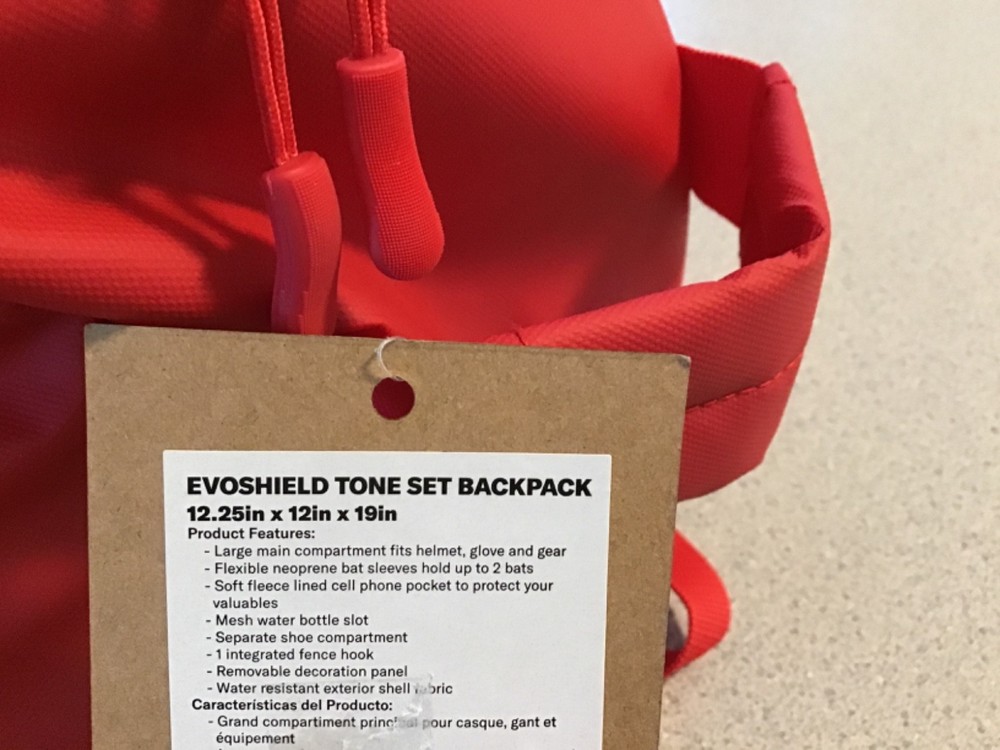 EVOSHIELD TONE SET BACKPACK WB57304