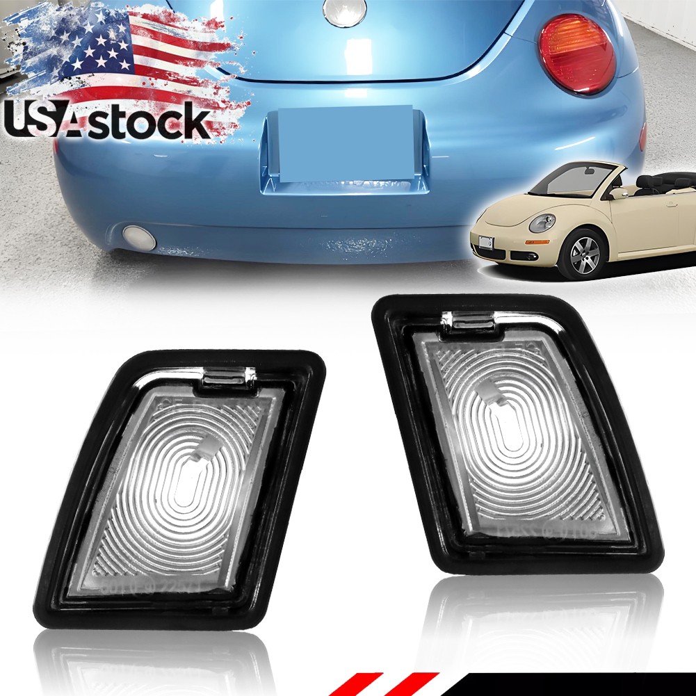 2X Rear License Plate Tag Lights For 98-05 VW Beetle & 03-05 Beetle Convertible