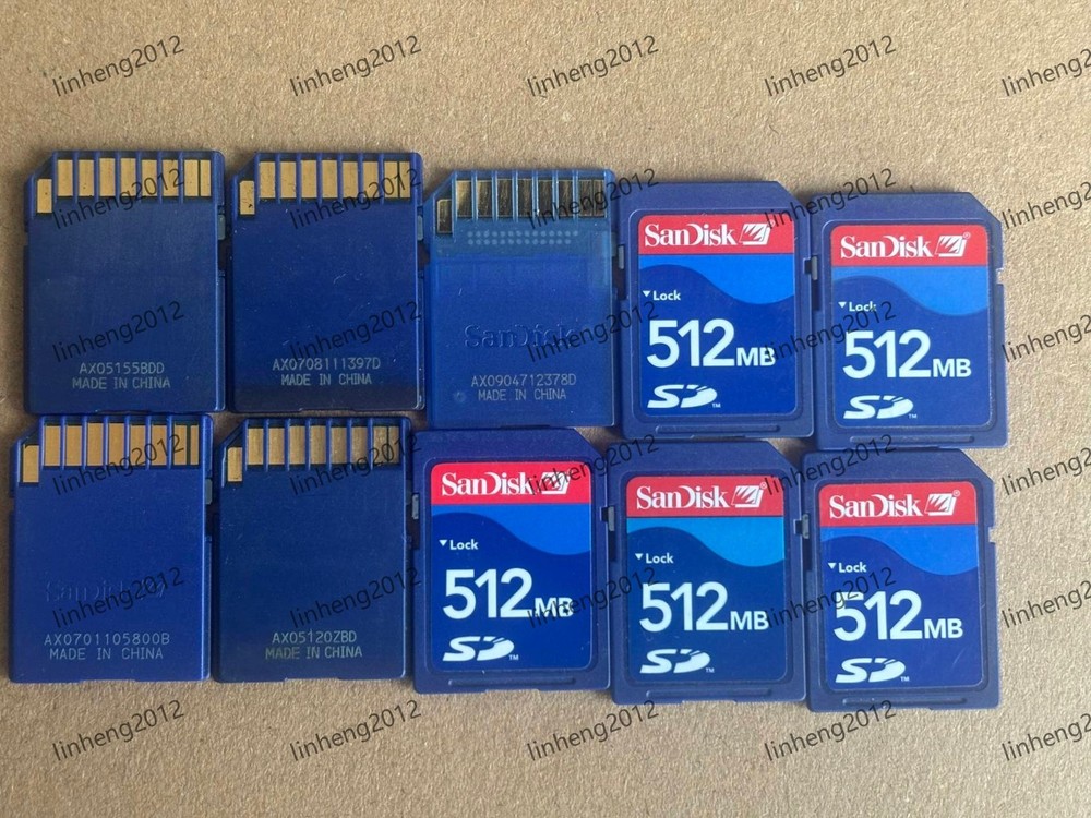10PCS Genuine SanDisk 512MB SD Memory card