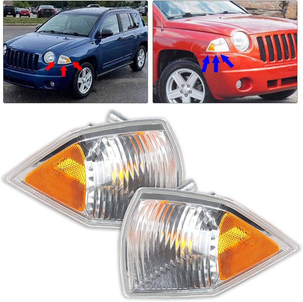 Park Signal Corner Marker Lights Replacement for Compass 2007-2010 Driver
