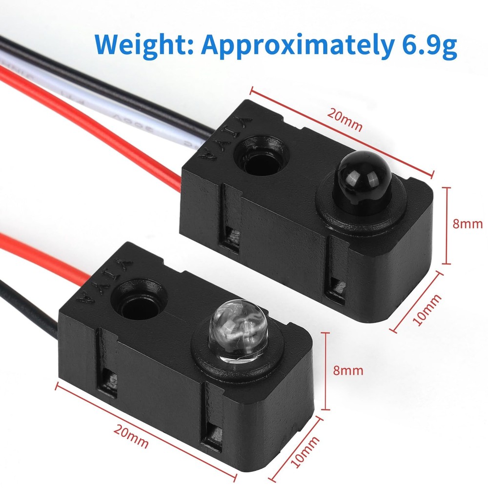 4PCS IR Break Beam Sensor 5MM LEDs Counting Module Split Through-Beam Photoel...