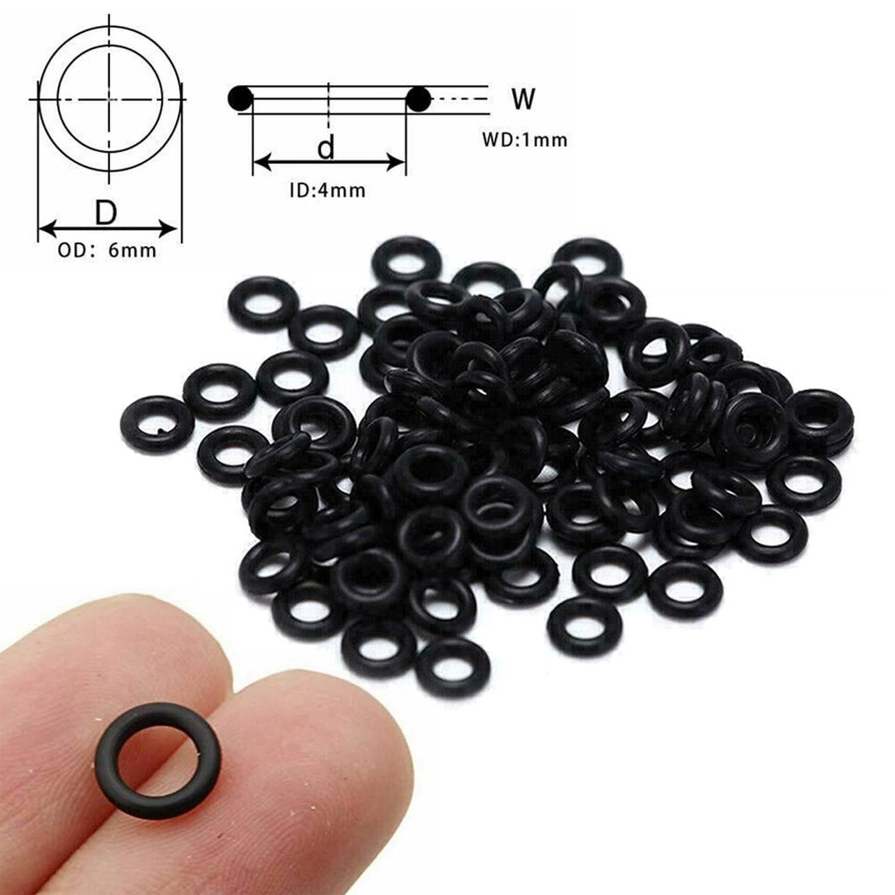 200PCS Archery Arrowhead Points Locks O Ring Rubber Washers Target Broadheads