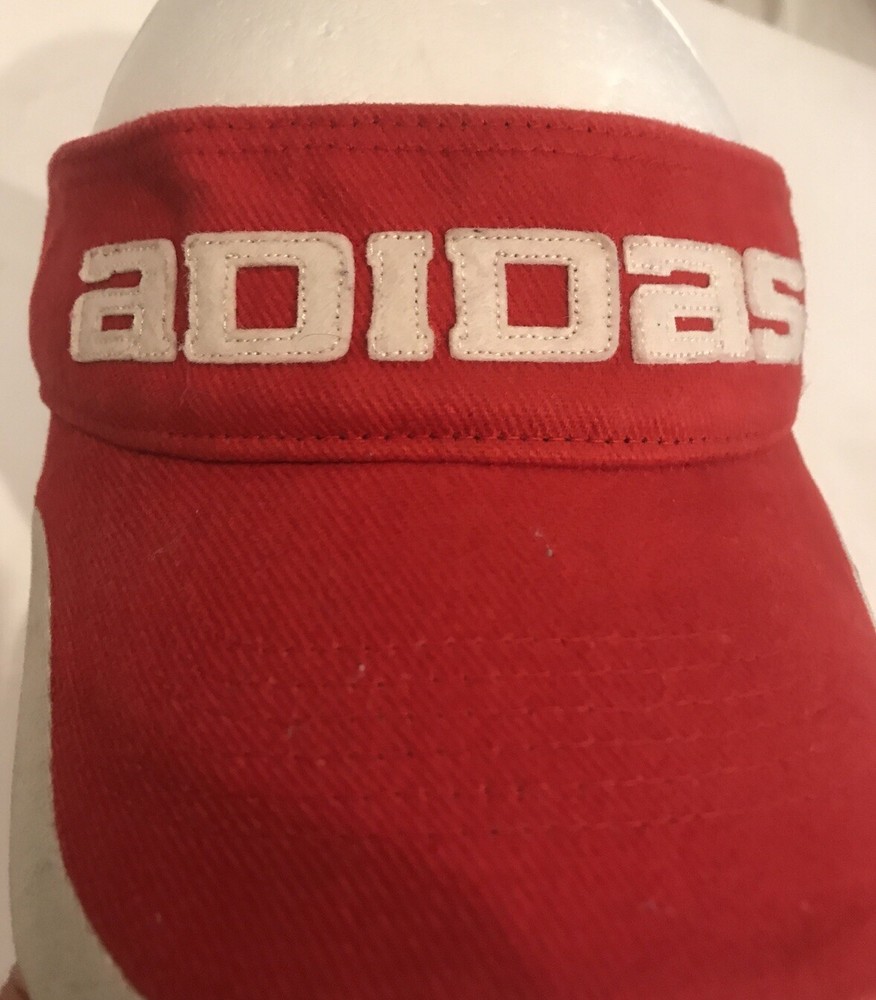 Red Adidas Golf Hat Cap Visor