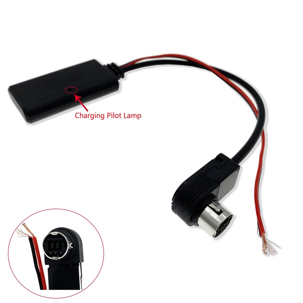 Bluetooth Aux Adapter Cable For Alpine CVA IVA INA DVA IDA CDA Series Replace
