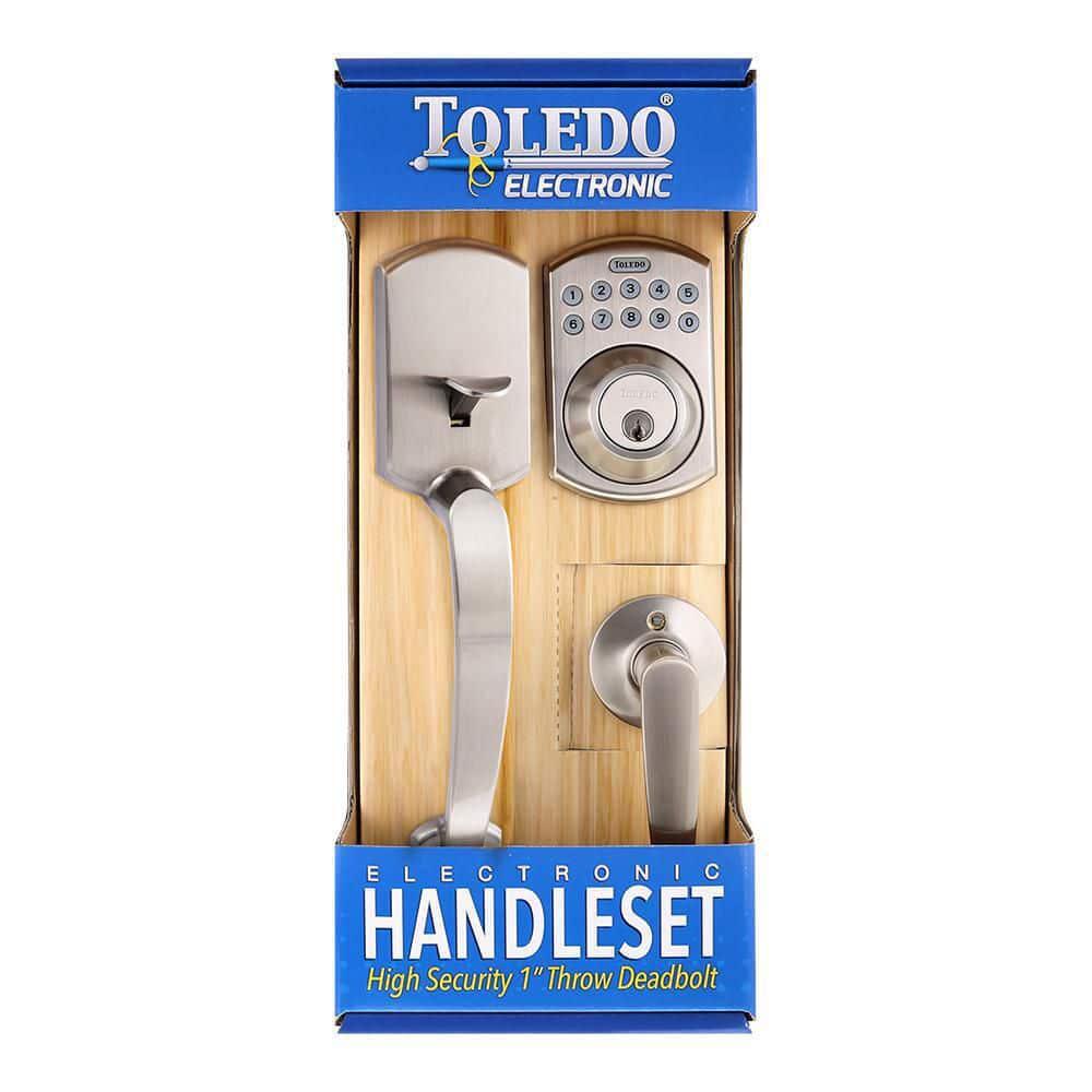 Door Lock Electronic Handle Set Deadbolt Keyless Keypad Lever Security Remotes