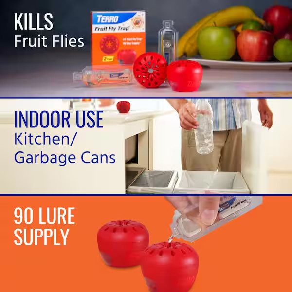 Indoor Fruit Fly Trap, (2-count) , Terro Traps, In Built With Window Sinks...