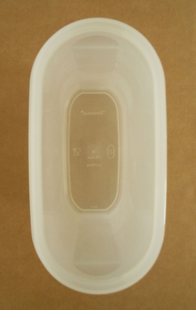 Tupperware Modular Mate #1613 & #1614 Oval Container with Blue Lid P18