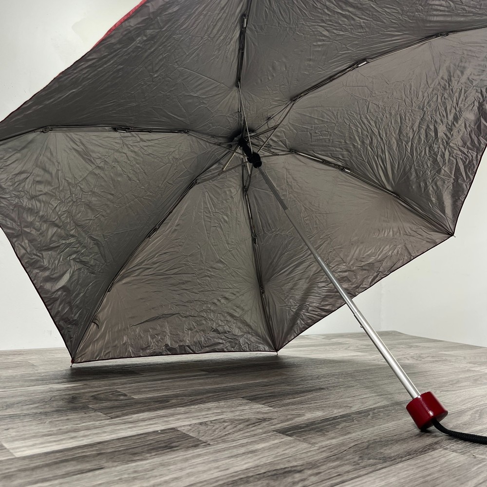 COACH Graphic Print Brown / Red Umbrella