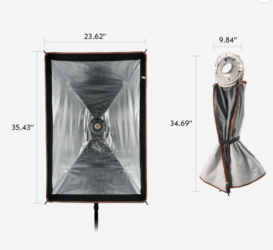 Harlowe Quick Release Softbox 2x3ft (60x90) with Interchangeable Bowens and Max